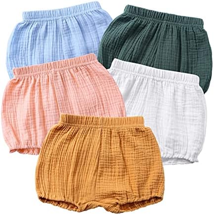 Likthione Baby Linen Bloomer Shorts for Newborn Toddler