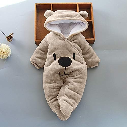 Velvet Hooded Romper Jumpsuit for Baby Girl Boy