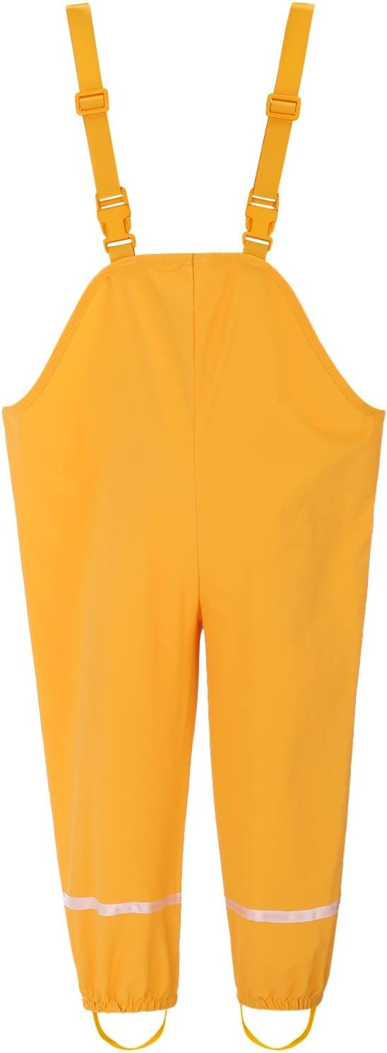 Eoailr Toddler Rain Bib Waterproof Overalls