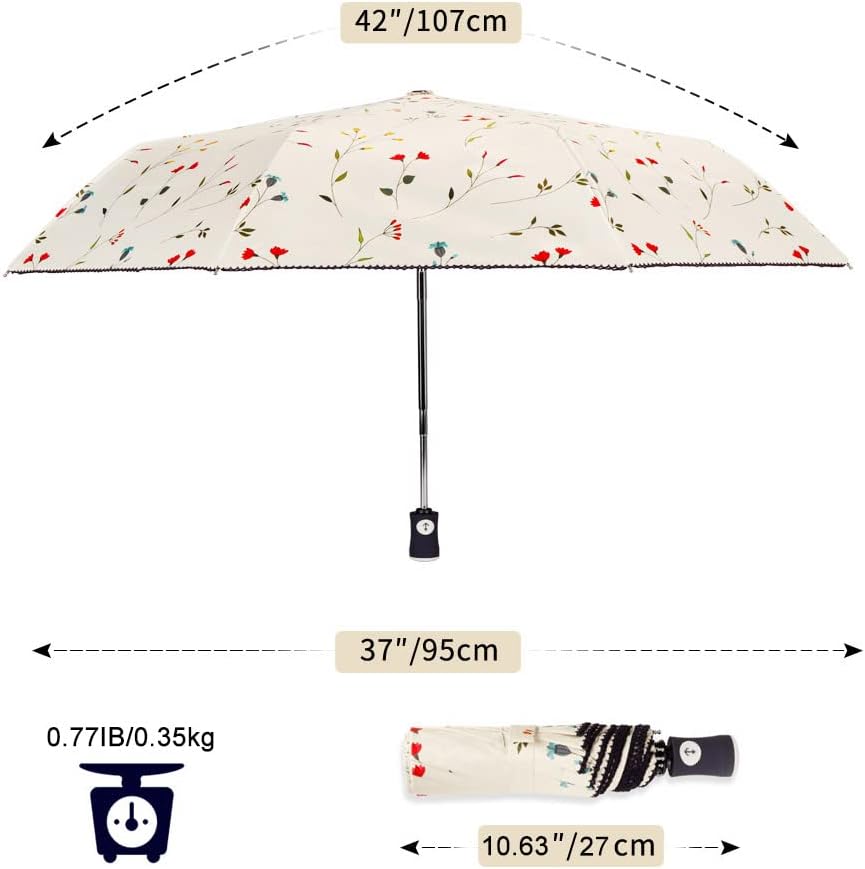 Cuby UV Sun Umbrella 107cm Foldable Travel Parasol