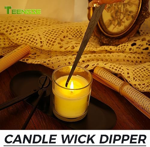 4 in 1 Candle Accessory Set with Storage Tray Black 1