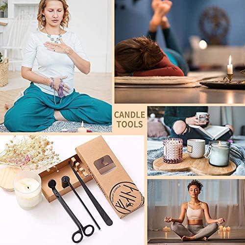 BEDOGO 3 in 1 Candle Accessory Set - Black 1