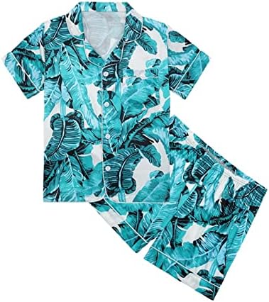Baby Boys Girls Silk Pajamas Set with Shorts 2Pcs 1