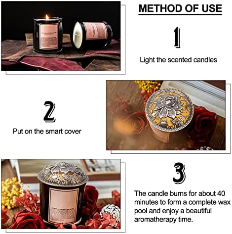 GORGECRAFT 2PCS Lotus Scented Candle Covers