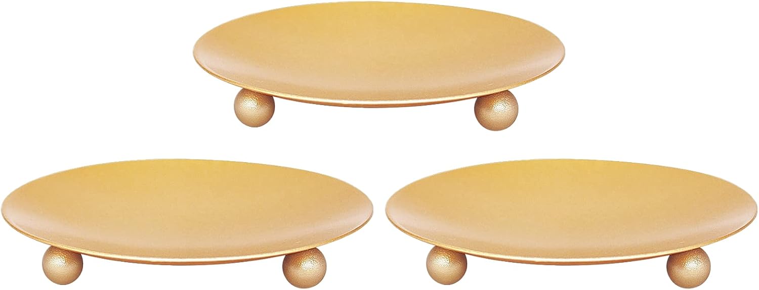 EITMOW Gold Candlestick Holders Set of 3 1