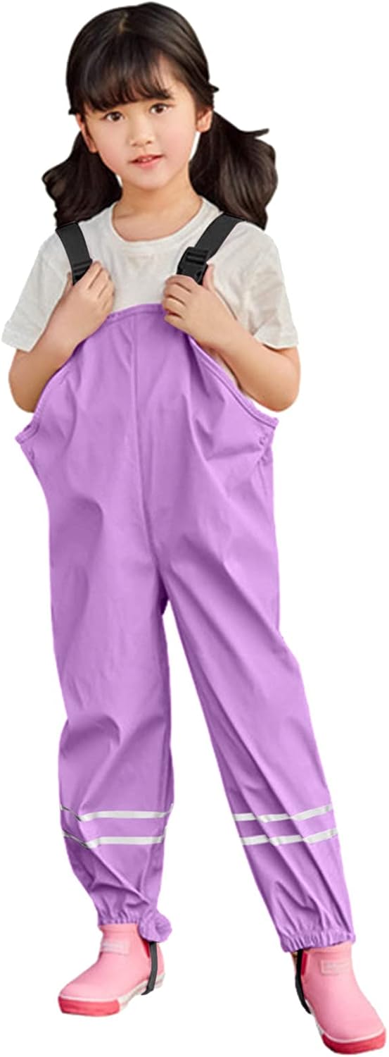 ToddlBy Waterproof Rain Trousers for Kids 6-8 Years