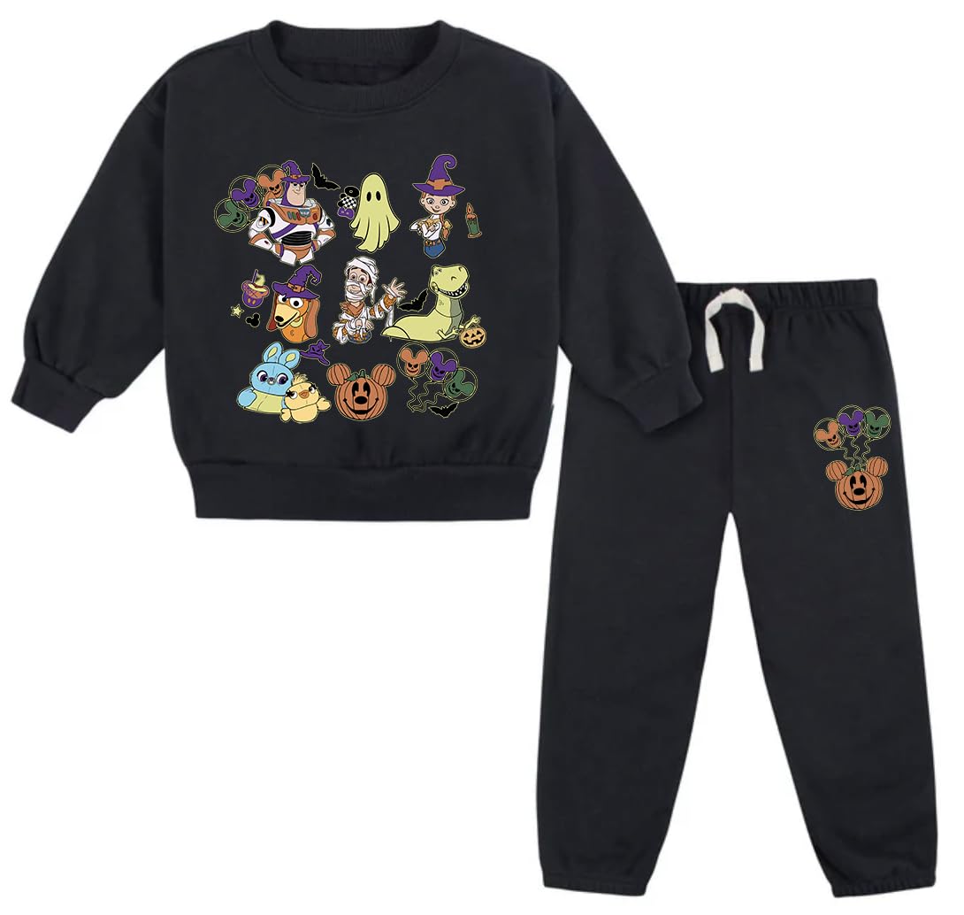 Kids Kingdom Boutique 2-Piece Fleece Pumpkin Set for Toddler