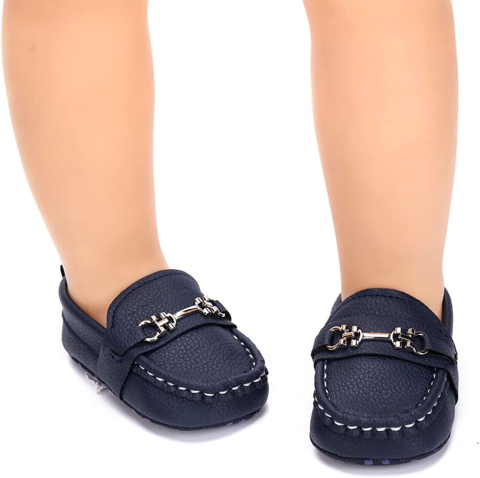 LONSOEN Baby Crib Shoes for Girls and Boys