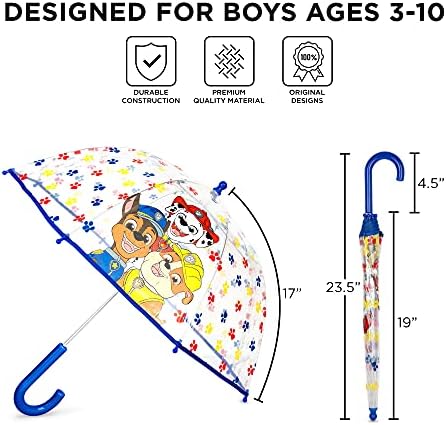 Clear Umbrella for Boys with Paw Patrol Design