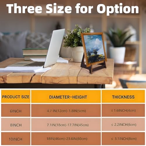 ZOZODIA 2 Pack 6 Inch Wooden Display Stand