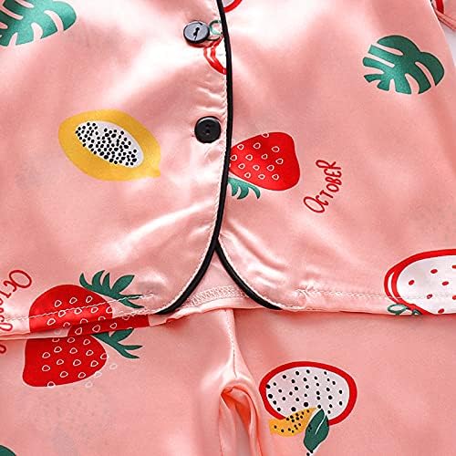 Toddler Strawberry Print 2PCS Sleepwear Set