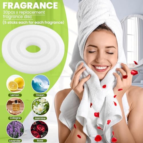 30pcs Fragrance Discs for Towel Warmers 6 Flavors