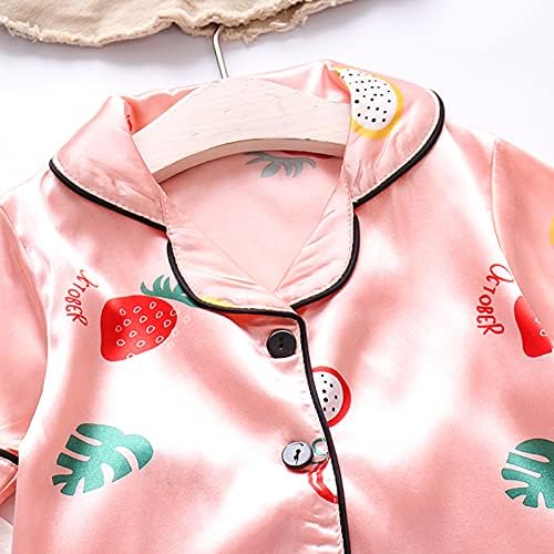 Toddler Strawberry Print 2PCS Sleepwear Set