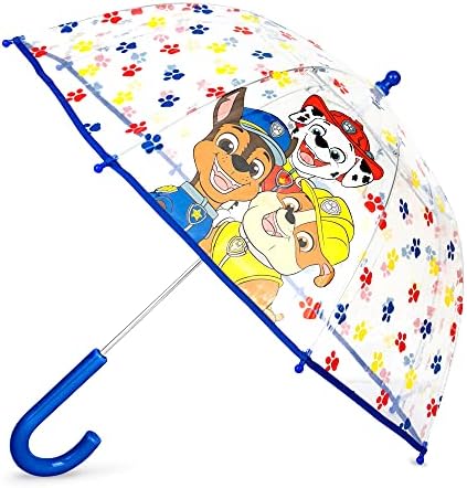 Clear Umbrella for Boys with Paw Patrol Design