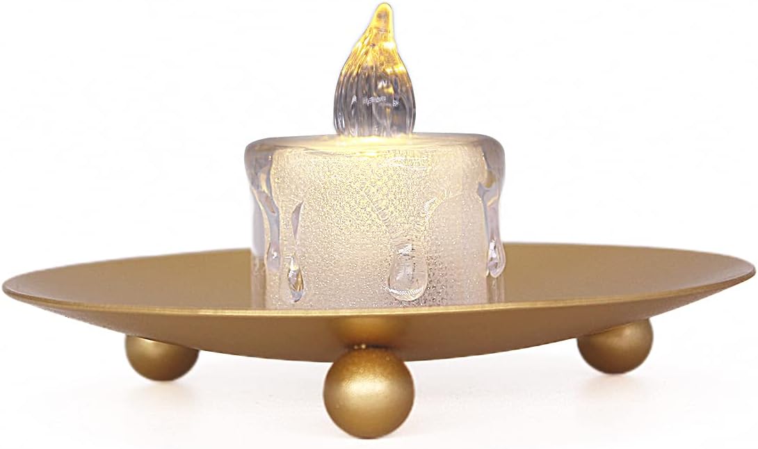 EITMOW Gold Candlestick Holders Set of 3 1