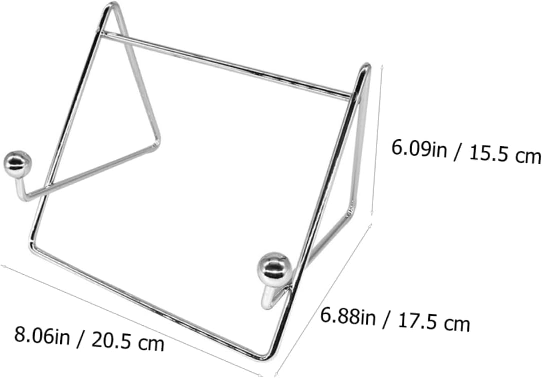PRETYZOOM Adjustable Stainless Steel Easel Stand for Tablets and Books