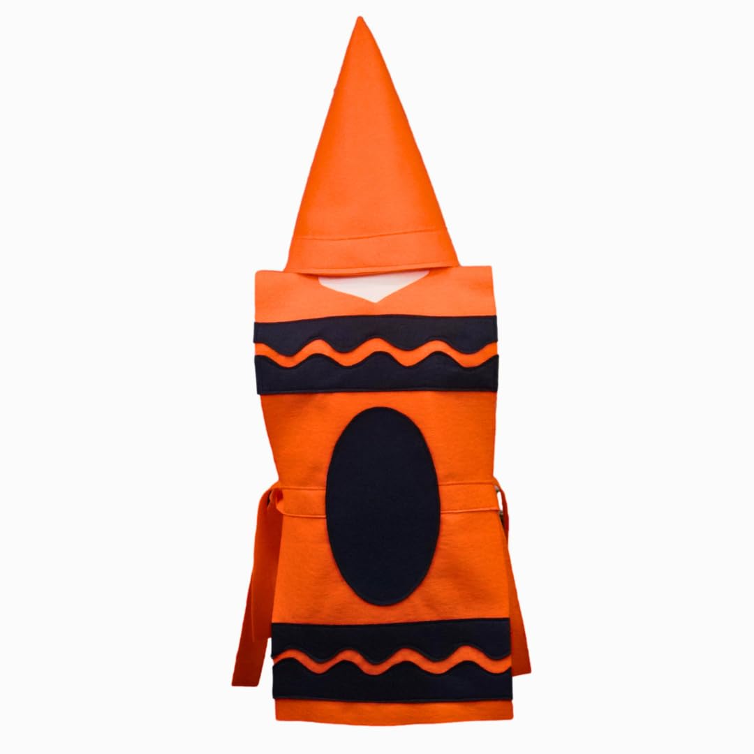 Crayon Costume Set for All Ages - Orange