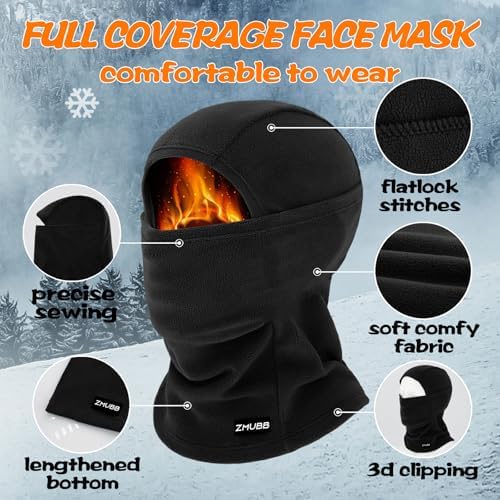 ZMUBB Kids Fleece Balaclava Ski Mask