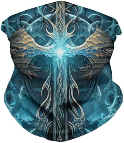 GLUDEAR 4 Pack Reusable Face Bandanas for Men Women 1