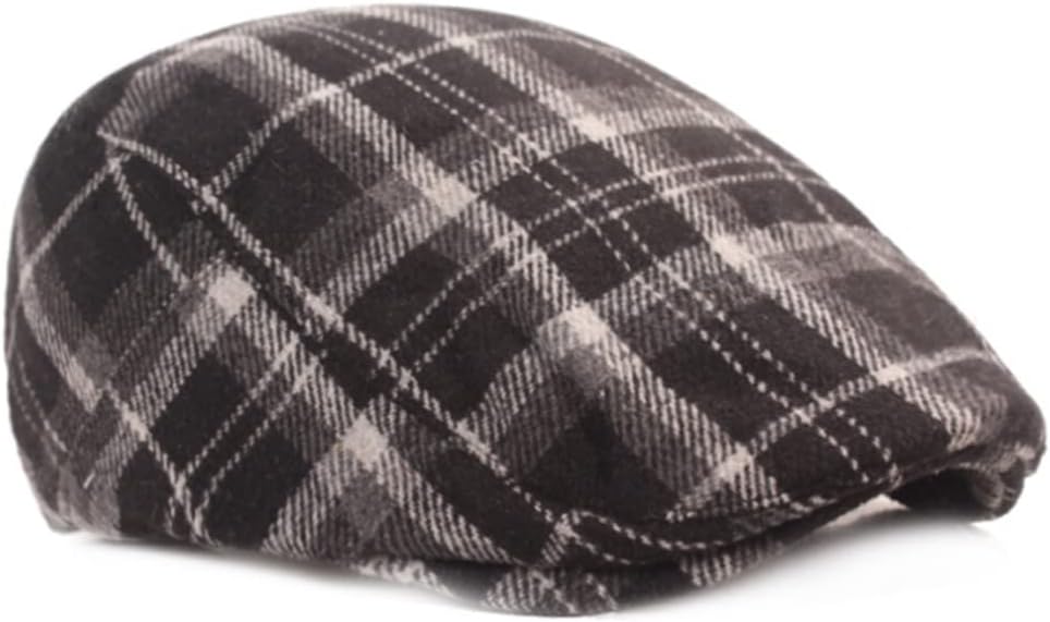 GONGKANGYUAN Plaid Newsboy Hat Adjustable Vintage