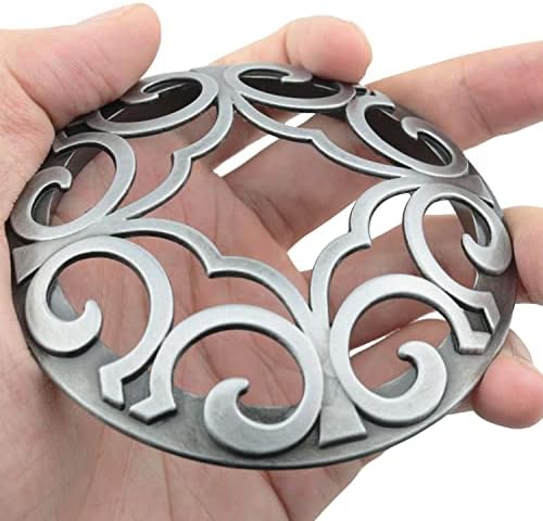 Silver Tone Aluminum Alloy Candle Jar Cover