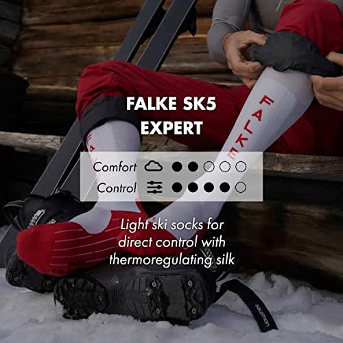 FALKE Mens Ski Socks - Ultra Light Cushion 1 Pair
