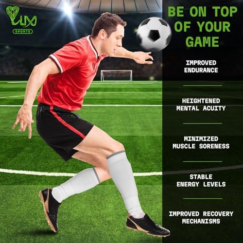 LUX Soccer Sleeves with Guard Stays for Men and Boys
