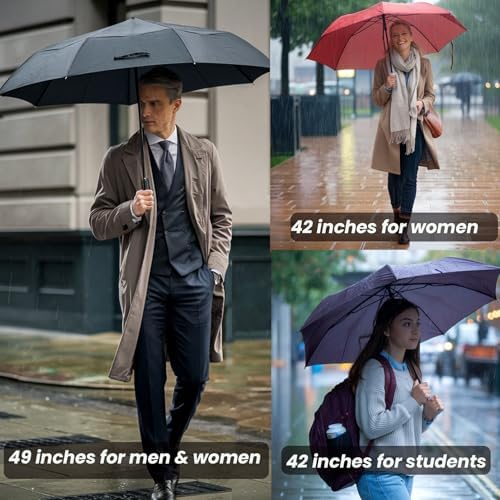MRTLLOA 42 Inch Windproof Travel Umbrella