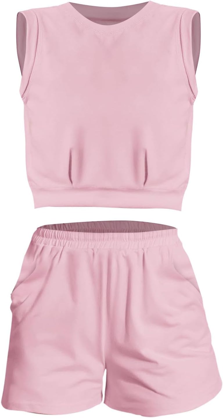 2 Piece Tank Top Shorts Set for 18-24 Month Girls