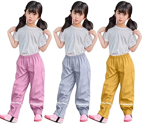 RNTOP Toddler Waterproof Rain Pant for Boys Girls 1
