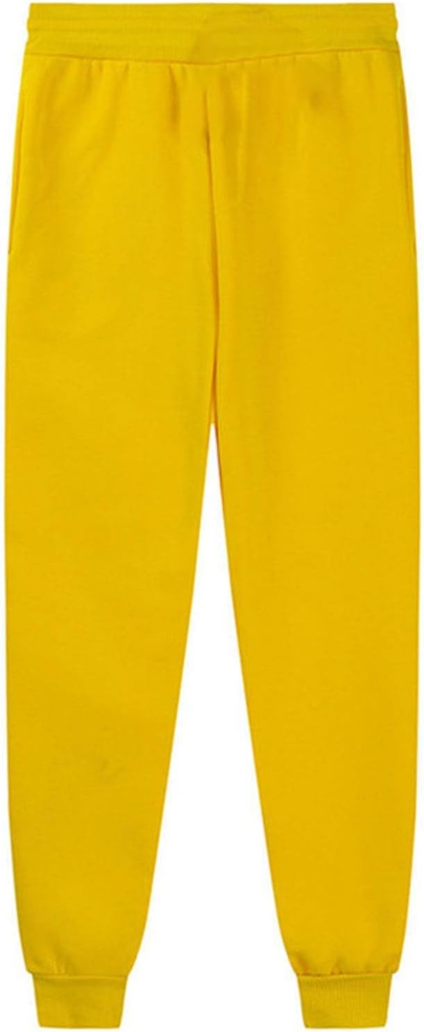 Kids Solid Yellow Sweatsuit Hoodie Sweatpants Set