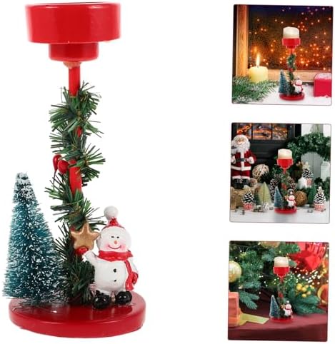 GRIRIW Christmas Snowman Candle Holder