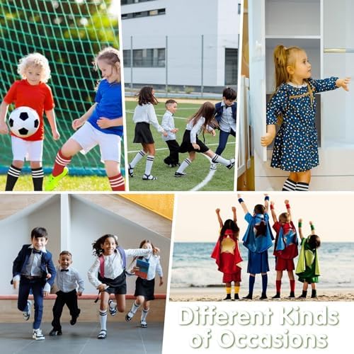 Century Star Striped Soccer Socks for Kids