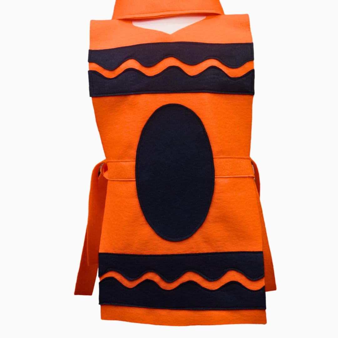 Crayon Costume Set for All Ages - Orange