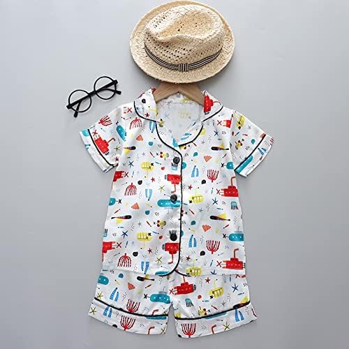 Summer Sateen Pajamas for Kids - Soft Silky Sleepwear Set