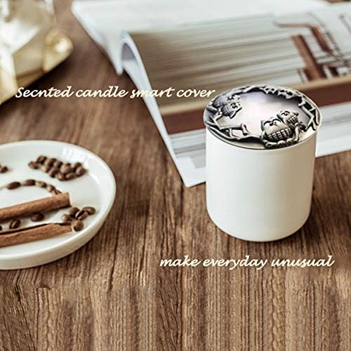 UCINNOVATE Jar Candle Topper with Silver Owl Design