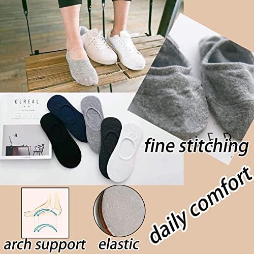 CHUNFO No Show Footie Socks - 5 or 10 Pairs