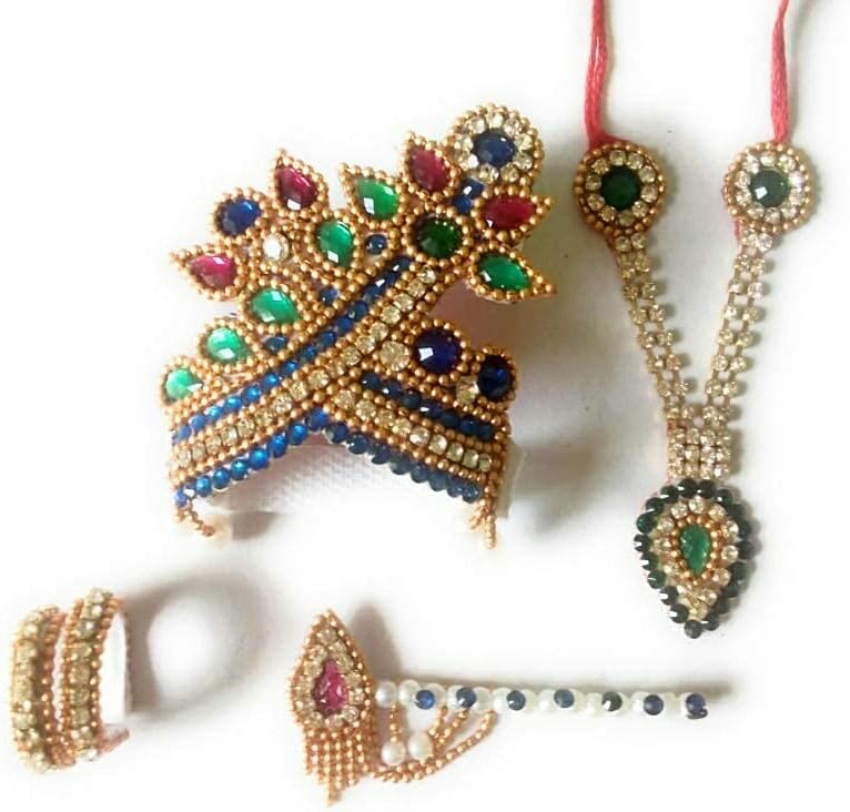 Fancy Laddu Gopal Sringar Handmade Set
