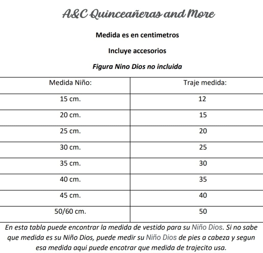 AC Quinceaeras and More Baby Jesus Outfit 35cm