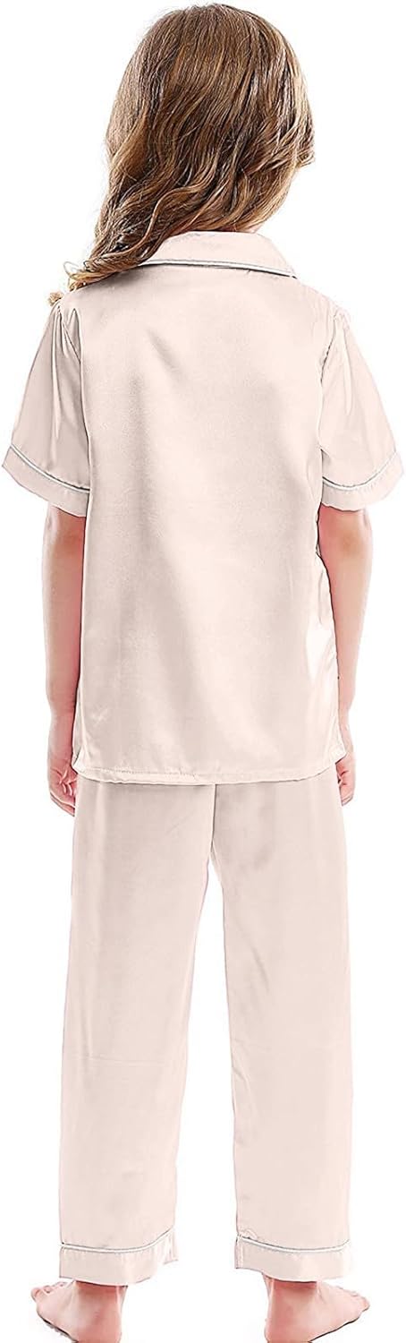 Unisex Satin Pajamas Set - Soft Stylish Sleepwear for Kids