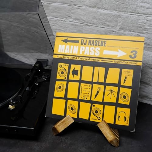 Wooden Vinyl Record Display Stand for Photos Cookbooks Plates