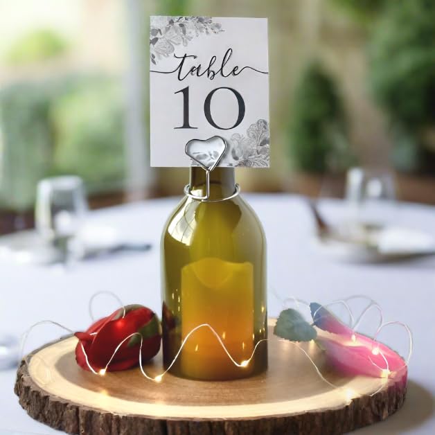 Cut Wine Bottle Candle Holder 8 Inches Tall