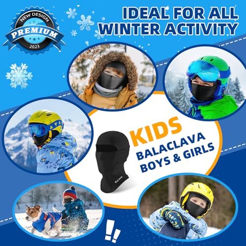 ICOCOPRO Kids Balaclava Windproof Thermal Face Mask