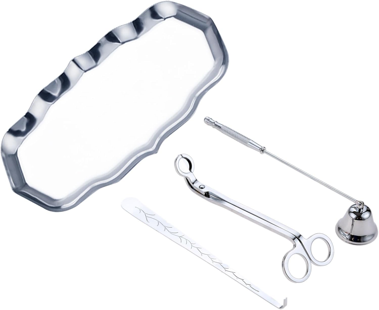 MUXSAM 4-in-1 Candle Care Tool Kit Silver