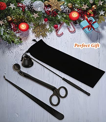 3 in 1 Candle Accessory Kit with Gift Bag - Black