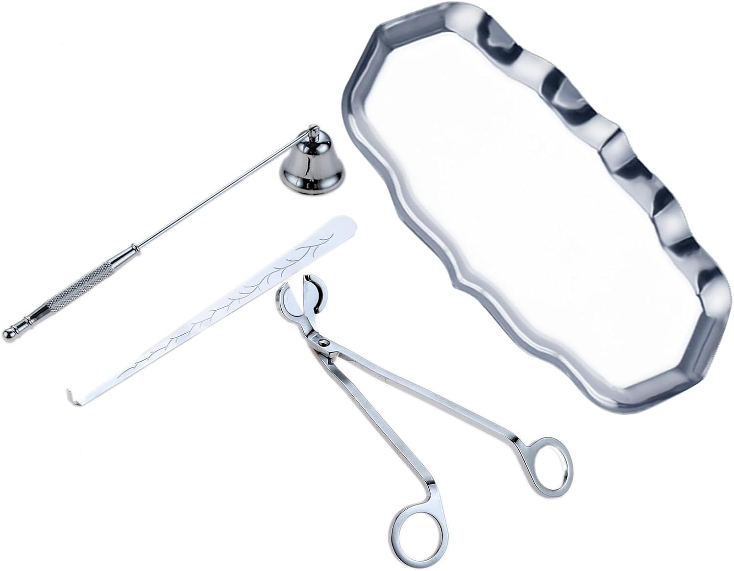 MUXSAM 4-in-1 Candle Care Tool Kit Silver