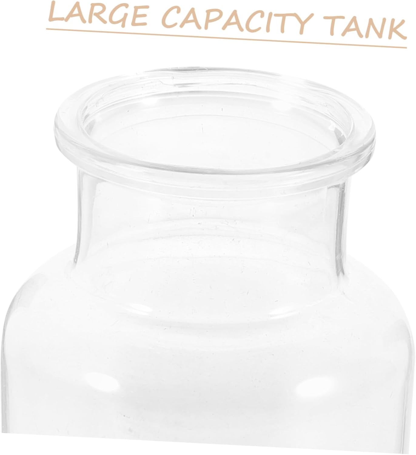 Cabilock 2pcs Wooden Letter Clear Glitter Shot Bottles
