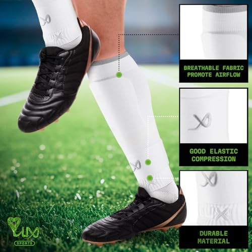 LUX Soccer Sleeves with Guard Stays for Men and Boys