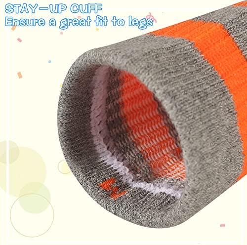 Comfoex Girls 6 Pair Athletic Half Cushioned Calf Socks