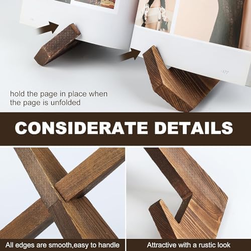 3 Pack Plate Stand Display - 65 Inch Wooden Easel Holder